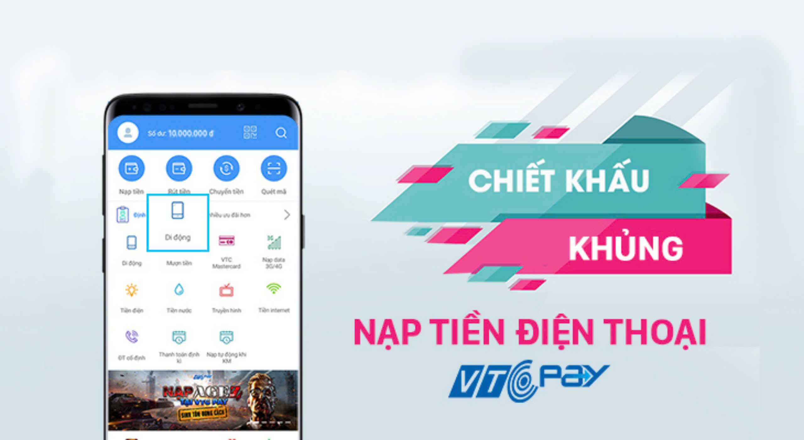 Nạp điện thoại